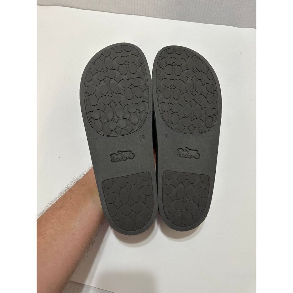 Coach Patch Logo Grey Slide Sandal Men's Size 9.0 - Picture 7 of 10